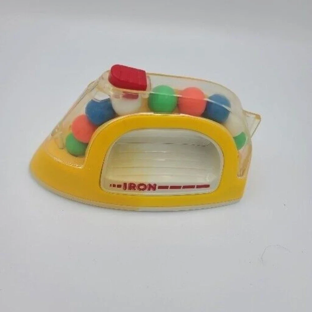 Iron Pretend Laundry Clothes Press Rolling Ball Baby Toy Vintage 1988 Buddy L